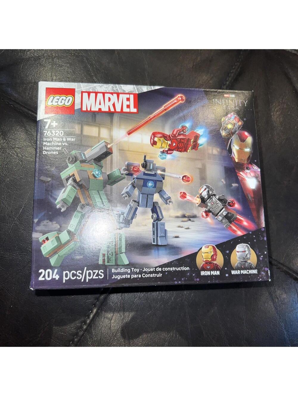 Lego Marvel Iron Man & War Machine Vs. Hammer Drones Building Toy - Pretend Play